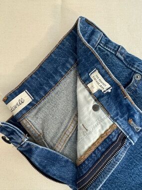 Madewell Men's Slim Straight Jeans in Blue Denim